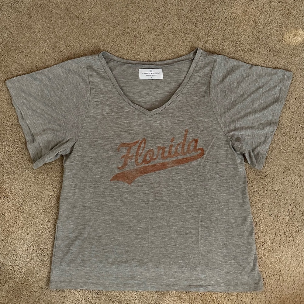 NWOT GAMEDAY COUTURE modern sports fashion size large Florida top
